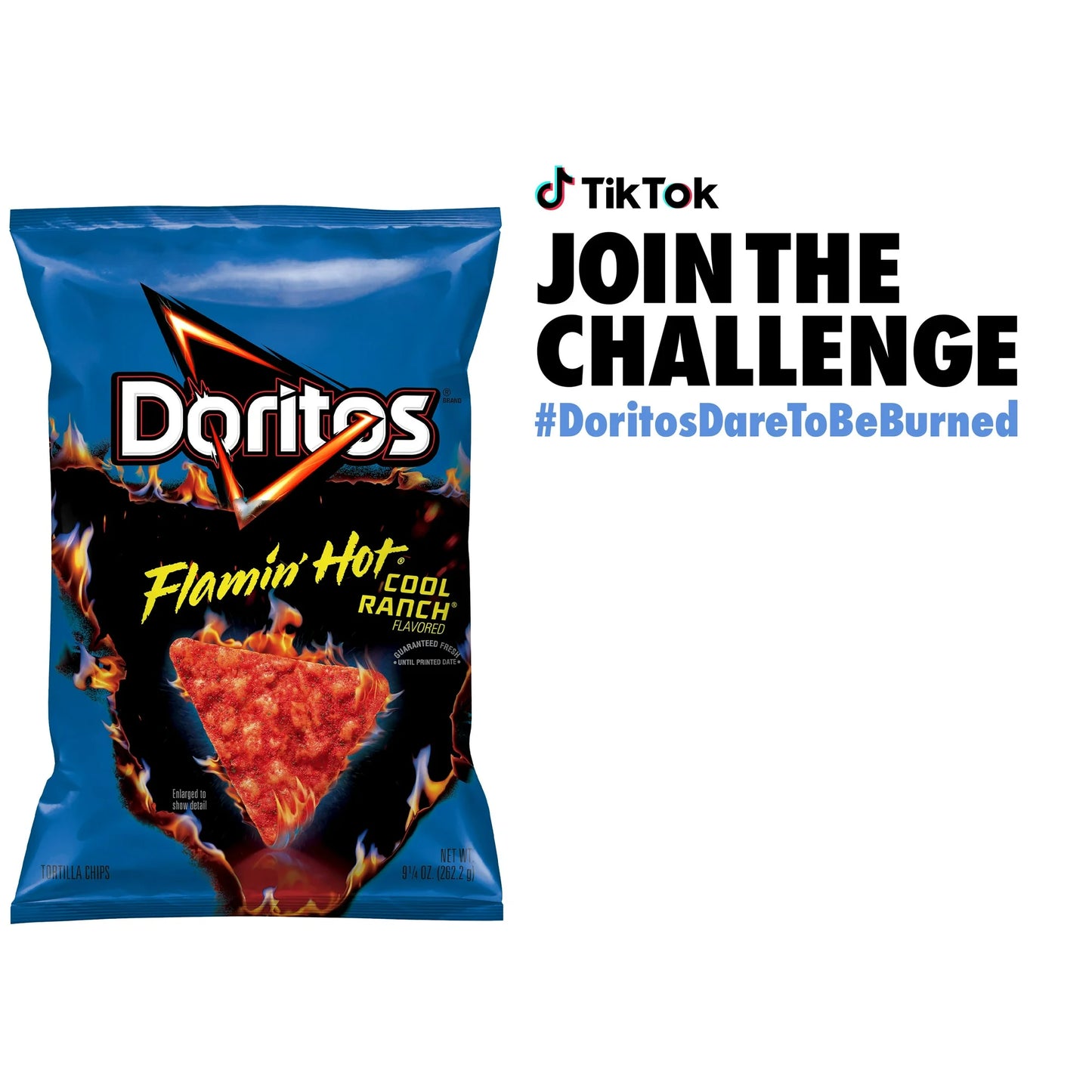 Doritos Flamin' Hot Cool Ranch Flavored Tortilla Chips (Paquete de 6)