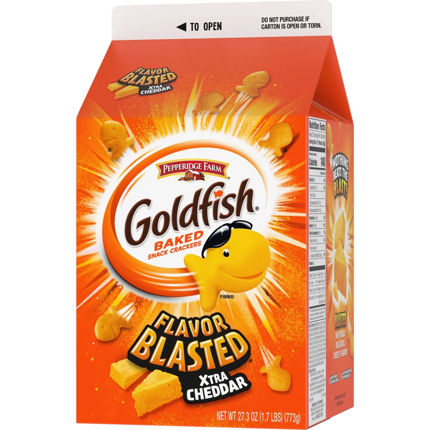 Goldfish Flavor Blasted Xtra Cheddar Cheese Crackers