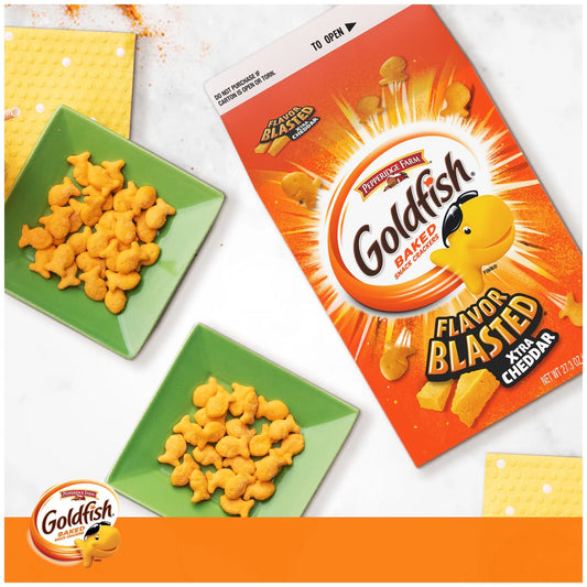 Goldfish Flavor Blasted Xtra Cheddar Cheese Crackers