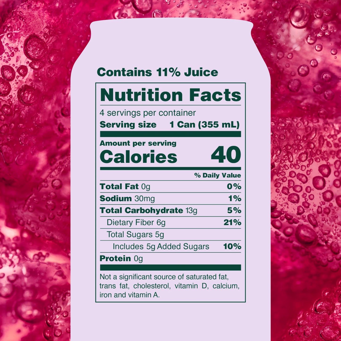 OLIPOP Prebiotic Soda, Classic Grape, 355ml, Pantry Packs
